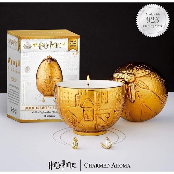 Charmed Aroma Harry Potter™ Golden Egg Candle - Golden Egg Necklace Collection - Picture 3 of 6